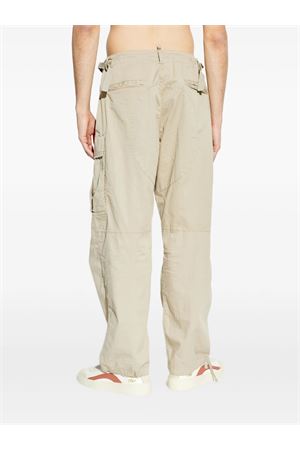 Cream cotton cargo trousers DSQUARED | S74KB1115S35175801
