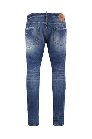Slim-fit jeans in blue cotton denim DSQUARED | S74LB1854D30011470