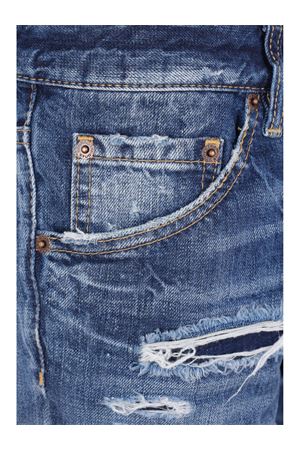 Slim-fit jeans in blue cotton denim DSQUARED | S74LB1854D30011470
