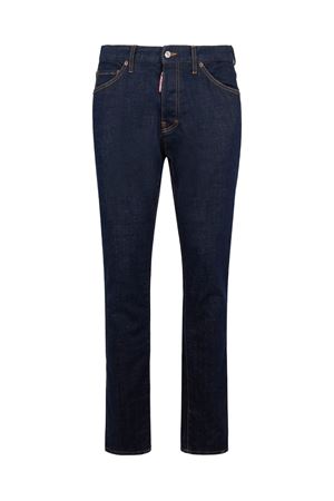 Dark Rinse Wash Teddy jeans in dark blue DSQUARED | S74LB1893S30664470