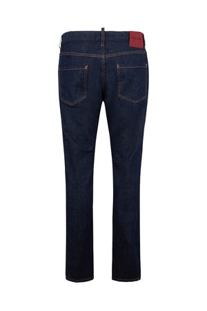 Dark Rinse Wash Teddy jeans in dark blue DSQUARED | S74LB1893S30664470
