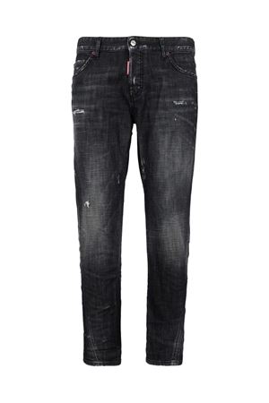 Jeans In Denim Di Cotone Stretch Nero DSQUARED | S74LB1912S30357900