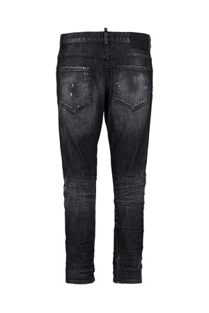 Jeans In Denim Di Cotone Stretch Nero DSQUARED | S74LB1912S30357900