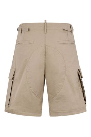 Bermuda Cargo In In Twill Di Cotone Stretch Beige DSQUARED | S74MU0965S35175801