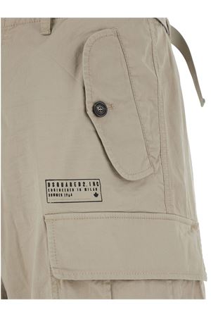 Bermuda Cargo In In Twill Di Cotone Stretch Beige DSQUARED | S74MU0965S35175801