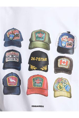 White Cotton T-Shirt DSQUARED | S78GD0112D20033100