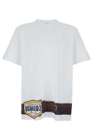 White Cotton T-Shirt DSQUARED | S78GD0120D20033100