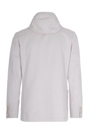 Single-breasted jacket in sand cotton blend jersey ELEVENTY | M70GIAF02TES0M03702