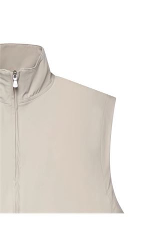 Beige techincal fabric zipped gilet ELEVENTY | M75FELM15TES0K08702