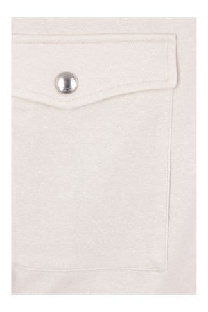 Bomber in jersey di cotone e lino beige ELEVENTY | M75GBTM32TES0M2000201