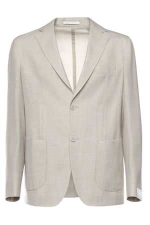 Beige single-breasted tailored blazer ELEVENTY | M75GIAC12TES0I04502A