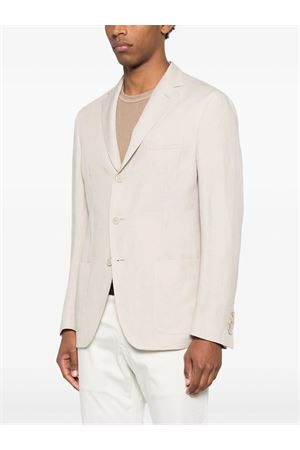 Light beige linen blazer ELEVENTY | M75GIAK09TES0M11602