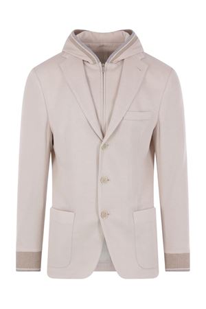 Single-breasted jacket in cool cotton jersey ELEVENTY | M75GIAM08TES0M02302