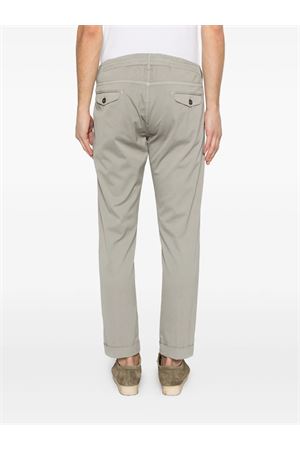 Green cotton and silk blend drawstring trousers ELEVENTY | M75PANB21TET0K00407N