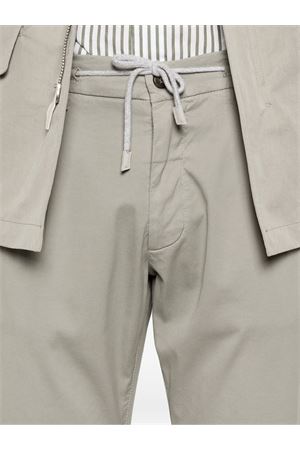 Green cotton and silk blend drawstring trousers ELEVENTY | M75PANB21TET0K00407N