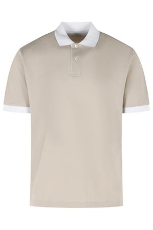 Beige cotton polo shirt ELEVENTY | M75POLM07TES0M2430201