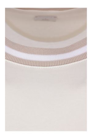 White cream cotton jersey t-shirt ELEVENTY | M75TSHM13TES0M291010301