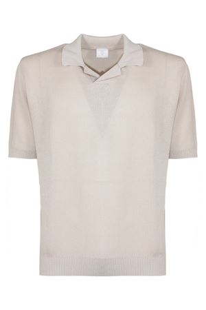 Polo in maglia di cotone beige ELEVENTY | M76MAGM88MAG0M00802