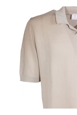 Polo in maglia di cotone beige ELEVENTY | M76MAGM88MAG0M00802