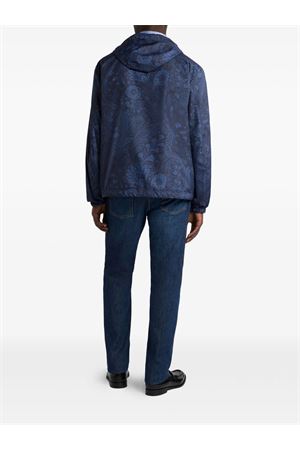 Giacca a vento blu ETRO | MRBA010699SAST6X0885