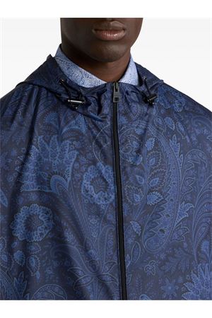 Giacca a vento blu ETRO | MRBA010699SAST6X0885