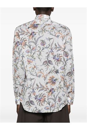 White cotton floral shirt ETRO | MRIB000199SA5P8X0880