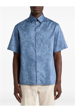 Oversized Shirt In Cotton Satin ETRO | MRIC001199SA5R5X0883