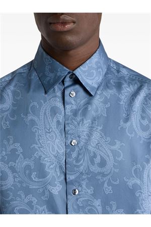 Oversized Shirt In Cotton Satin ETRO | MRIC001199SA5R5X0883