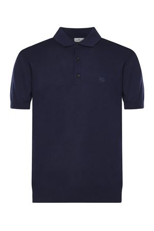 Blue cotton polo shirt ETRO | MRKF0004AQ408B0065