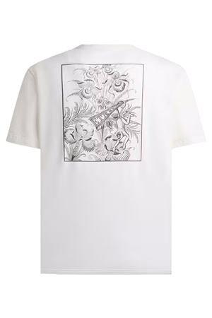 White cotton T-shirt ETRO | MRMA0002AV900W0001