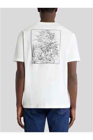 White cotton T-shirt ETRO | MRMA0002AV900W0001