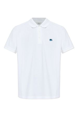 White Cotton Piqué Polo Shirt ETRO | MRMD0005AU135W0001