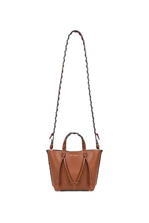 Tote bag in plain-coloured tumbled leather ETRO | WP1D0043AE266M1384