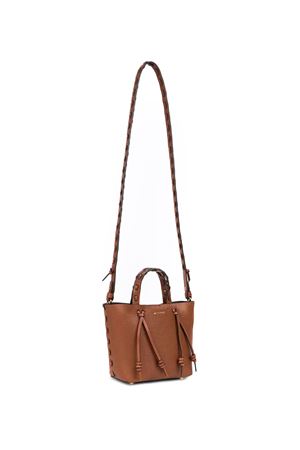 Tote bag in plain-coloured tumbled leather ETRO | WP1D0043AE266M1384
