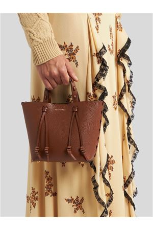 Tote bag in plain-coloured tumbled leather ETRO | WP1D0043AE266M1384