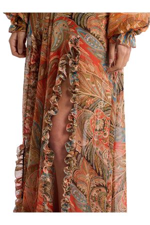 Gonna Lunga In Seta Con Balza E Motivo Paisley ETRO | WRFA020499SA1R9X0860