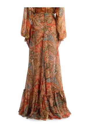 Gonna Lunga In Seta Con Balza E Motivo Paisley ETRO | WRFA020499SA1R9X0860