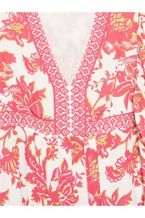 Abito bianco e rosso a fiori ETRO | WRHA018099SP4L2X0808