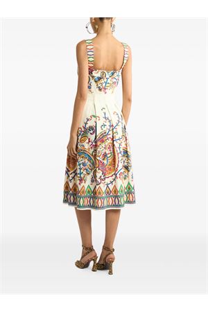 Abito midi in cotone beige ETRO | WRHA025399SP5H9X0800