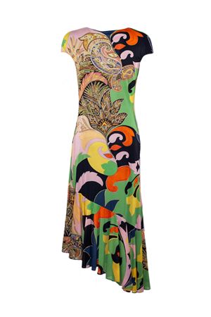 Abito midi stampa multicolor paisley e floreale ETRO | WRHA063399IAS74X0885