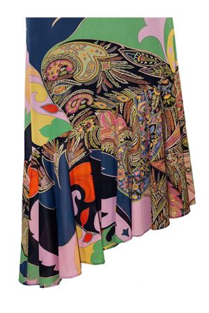 Abito midi stampa multicolor paisley e floreale ETRO | WRHA063399IAS74X0885