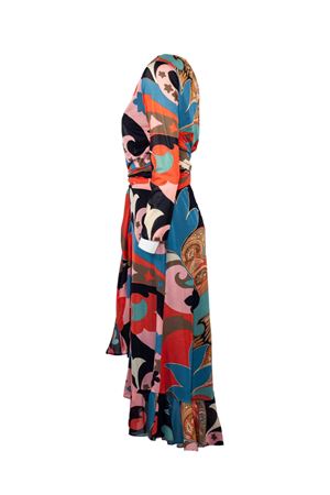 Abito midi in tessuto stampa Paisley Floreale ETRO | WRHA064199IAS74X0861