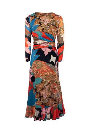 Abito midi in tessuto stampa Paisley Floreale ETRO | WRHA064199IAS74X0861
