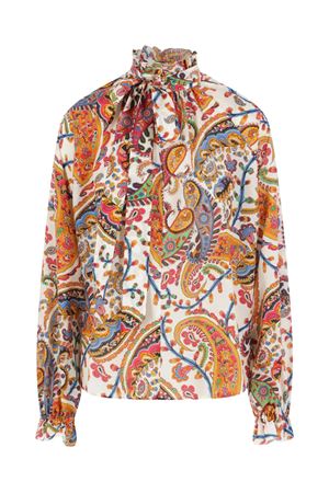 Blouse in white cotton and silk ETRO | WRJA0157AKG50X0801