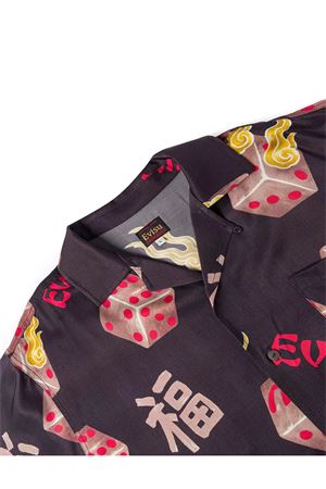 Allover Printed Camp Shirt EVISU | 2ESEJM6SS6005BLKX
