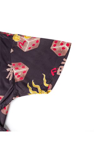 Allover Printed Camp Shirt EVISU | 2ESEJM6SS6005BLKX