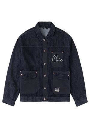 Giacca in denim blu scuro EVISU | 2ESHTM6DJ1014INDR