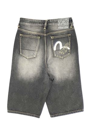 Segull Printed Pocket Denim Shorts EVISU | 2ESHTM6DS1059BLDD