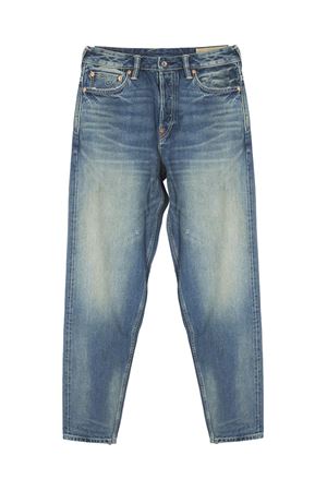 Jeans in denim di cotone indaco chiaro EVISU | 2ESHTM6JE1040INDL