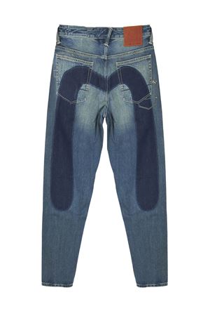 Jeans in denim di cotone indaco chiaro EVISU | 2ESHTM6JE1040INDL